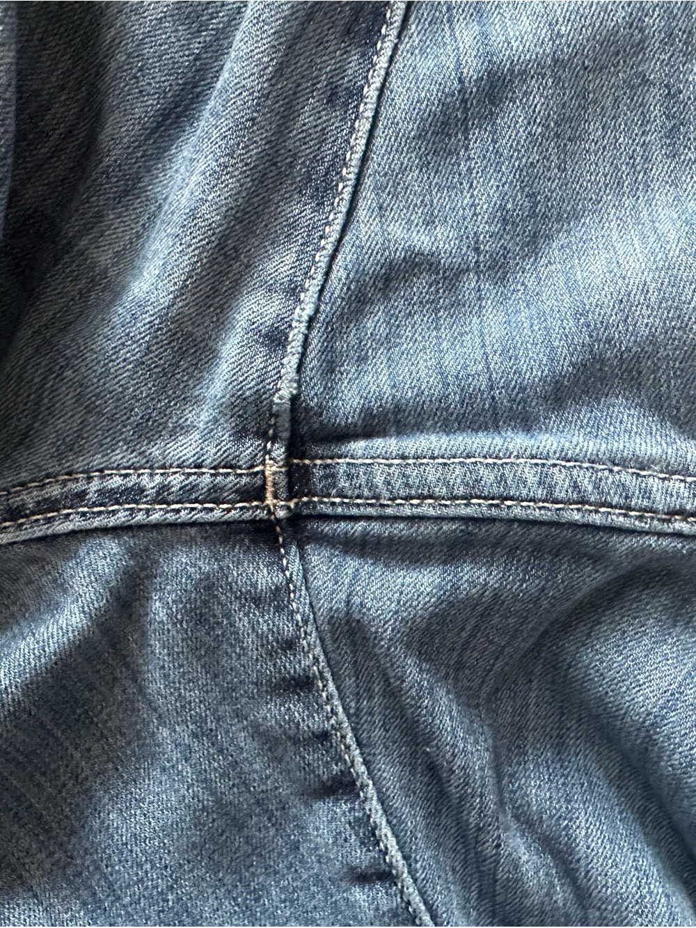 Simply Vera Vera Wang Straight Leg Blue Jeans Size 16PS Short Petite Distressed - Picture 9 of 10